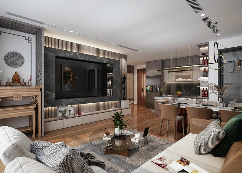 Không gian sống nâng tầm với mẫu nội thất chung cư đẹp