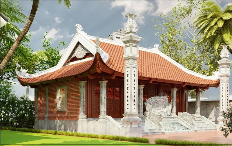 mẫu nhà thờ tổ đẹp thiết kế tinh tế sang trọng