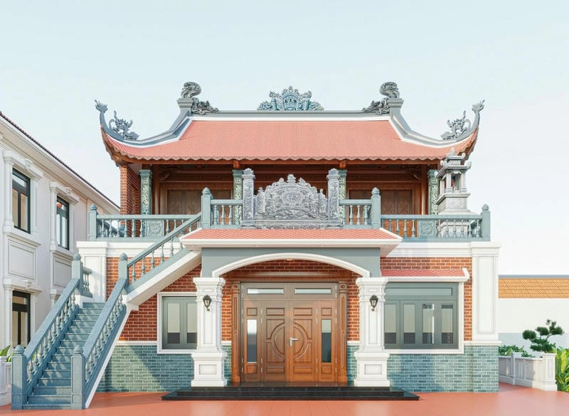 mẫu nhà thờ họ lưu giữ truyền thống gia tộc