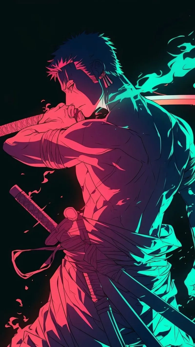 Hình ảnh Zoro trắng đen cực chất không thể bỏ qua