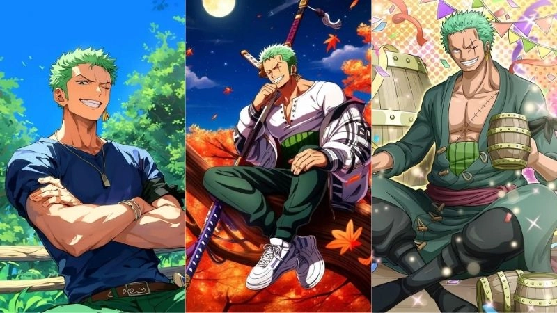 Zoro hiện lên sống động với ánh mắt quyết đoán cuốn hút