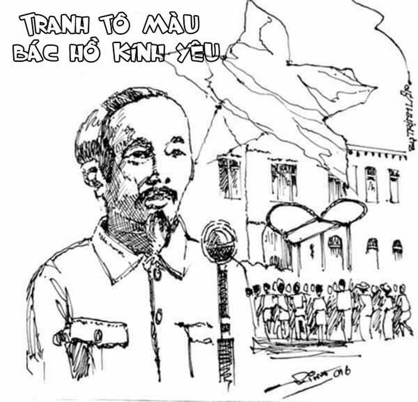 Nét đẹp từ bác hồ tô màu giúp bé hiểu thêm về lịch sử