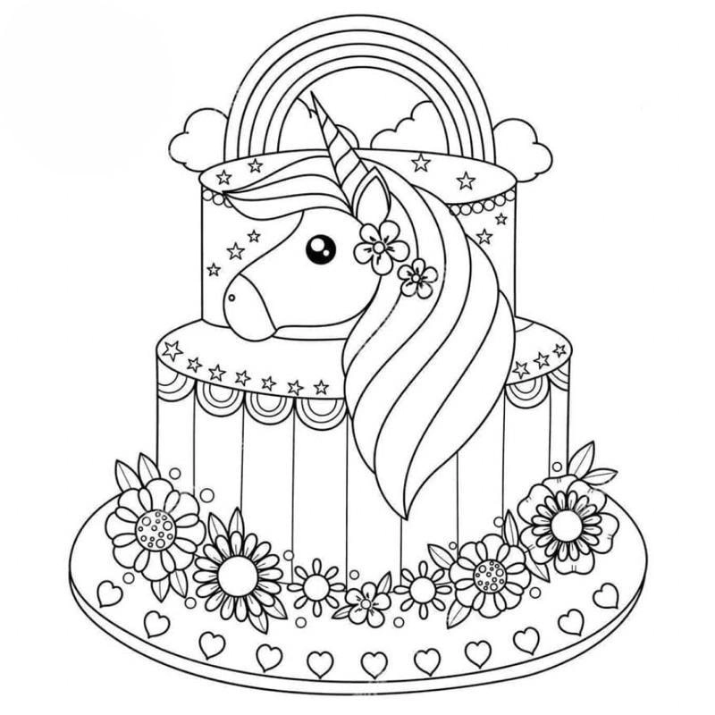 Bé gái mê mẩn với tô màu hộp quà sinh nhật cực xinh