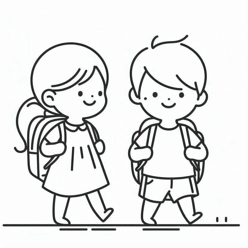 Khám phá bộ hình tô màu bé trai bé gái dễ thương và ý nghĩa