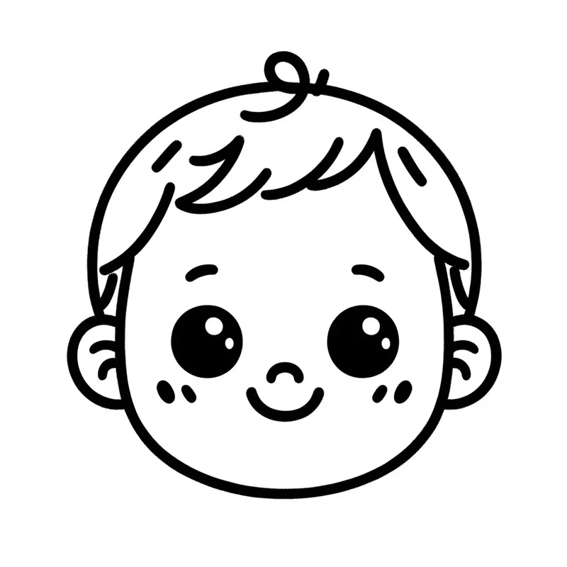 Các mẫu hình bé trai tô màu mang phong cách dễ thương và gần gũi