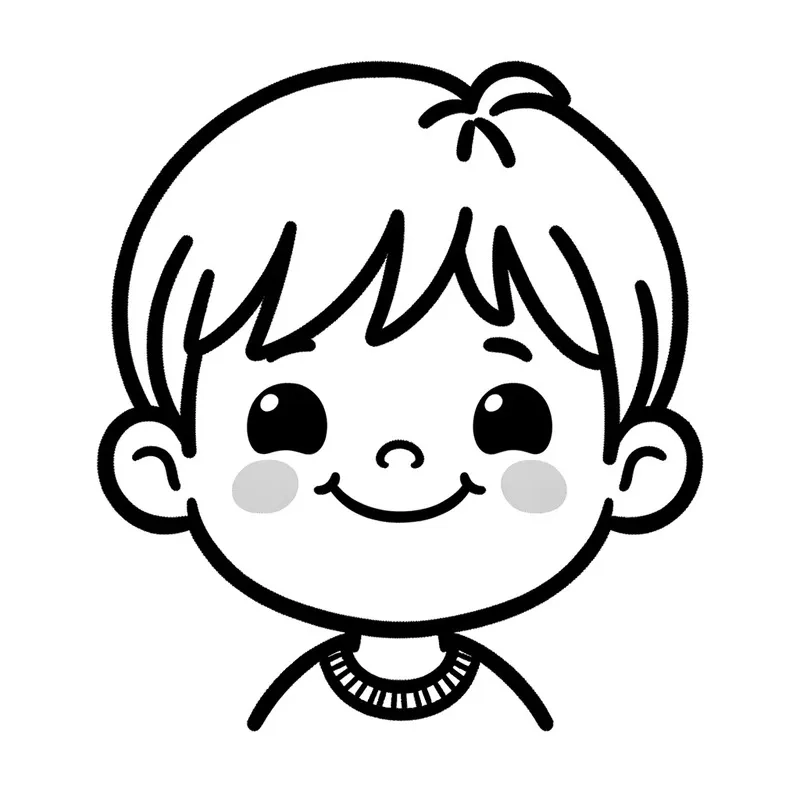 Giúp trẻ hiểu về mình với bé trai tranh tô màu chủ đề bản thân hấp dẫn