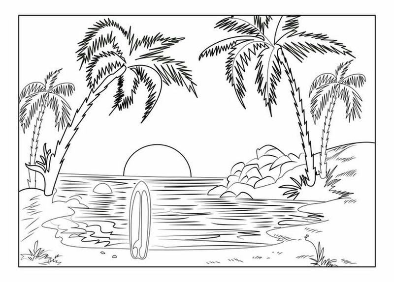 Khám phá bộ tranh tô màu biển với chủ đề tô màu biển cho bé