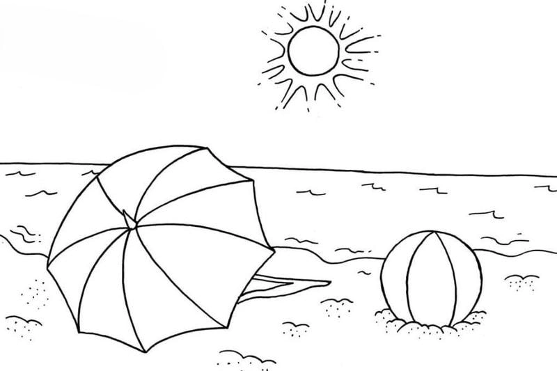 Tuyển chọn tranh tô màu biển với cảnh biển thơ mộng cho bé yêu