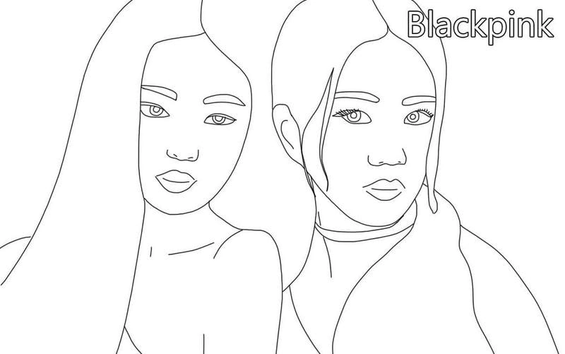 Tranh tô màu card blackpink giúp bé thể hiện cá tính riêng