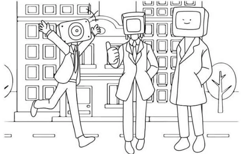 Tranh tô màu cameraman là như gì khiến ai cũng tò mò