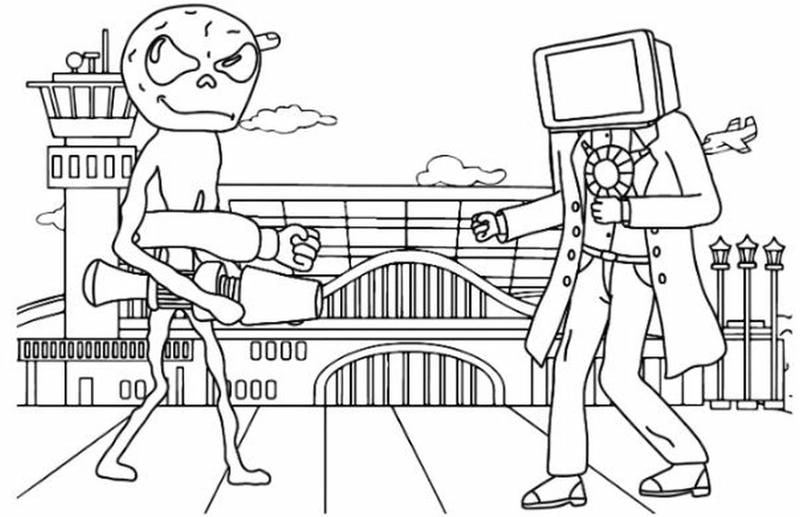 Hướng dẫn drawing tranh tô màu cameraman đơn giản cho bé tập vẽ từng bước