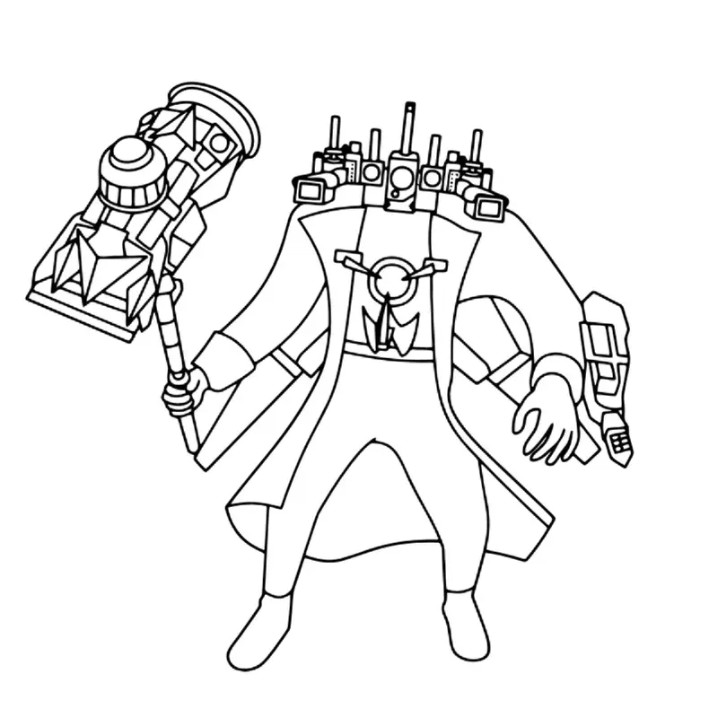 Khám phá ngay tranh tô màu titan cameraman v3 cực chất không thể bỏ qua