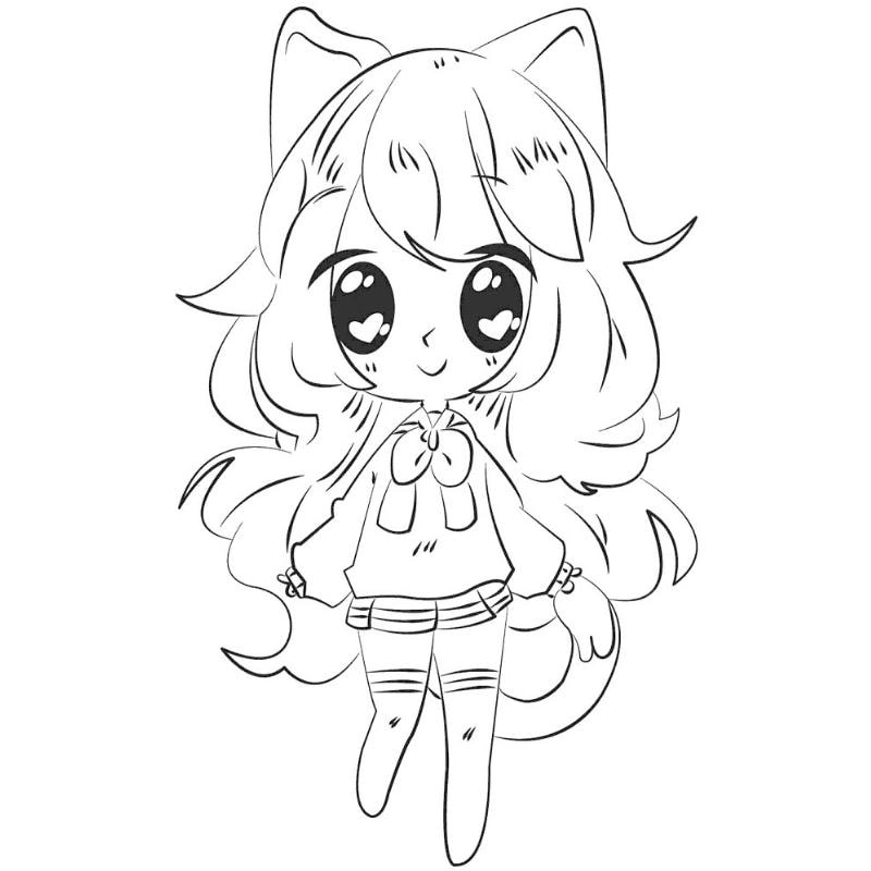 Tô màu simmy chibi giúp bé luyện tô nhân vật yêu thích