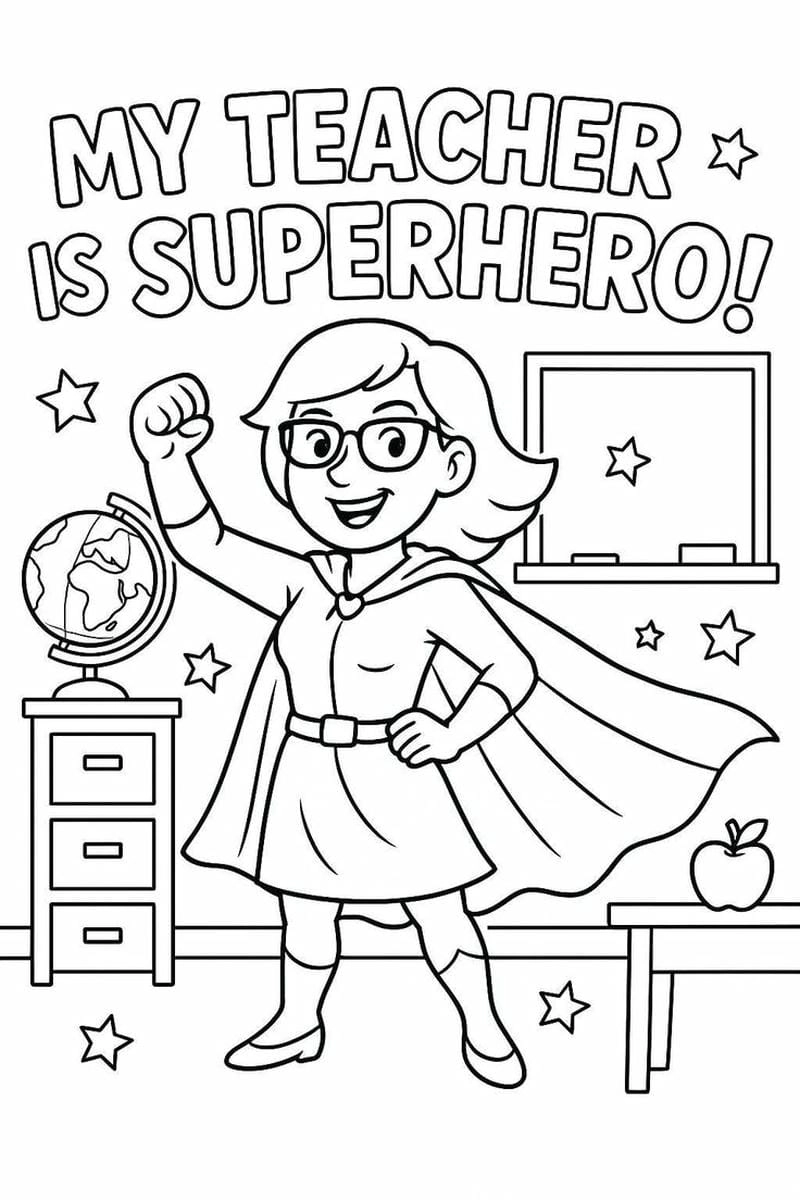 Khơi nguồn sáng tạo từ hình tô màu cô giáo cho trẻ