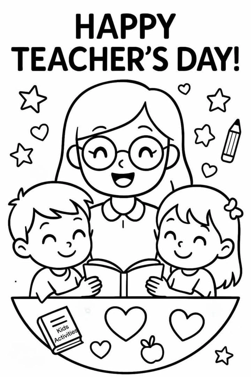 Cùng bé trải nghiệm hình ảnh cô giáo cho trẻ tô màu thú vị