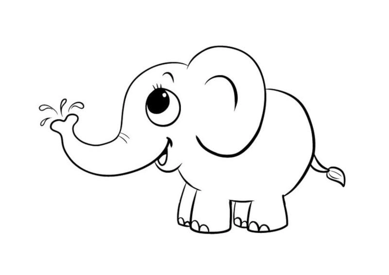 Khám phá ngay bộ tranh tô màu con voi siêu dễ thương cho bé tô màu con voi