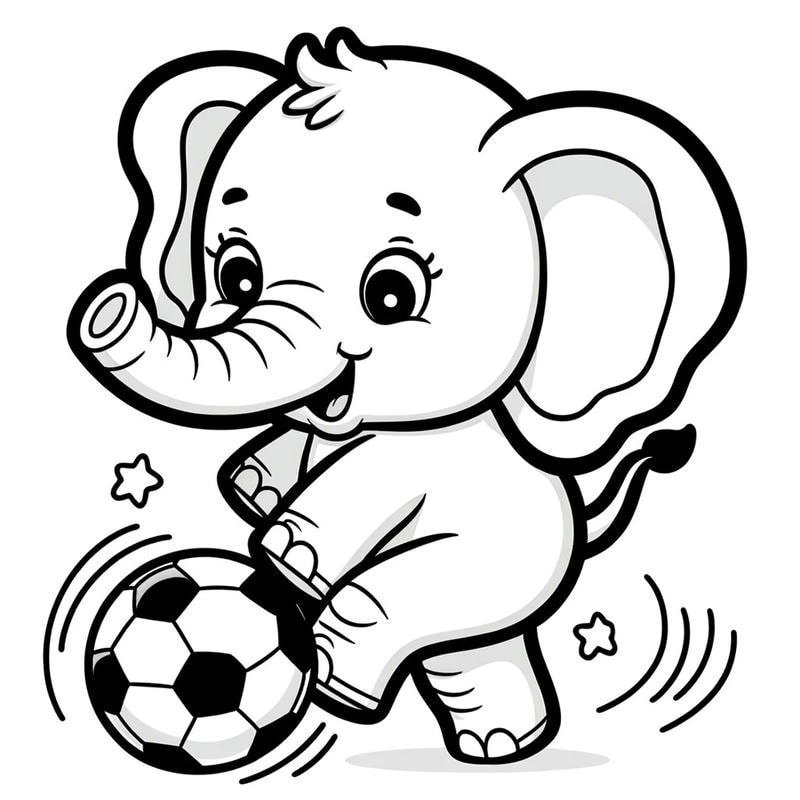 Top mẫu tranh tô màu tranh tô màu con voi được tải về nhiều nhất hiện nay