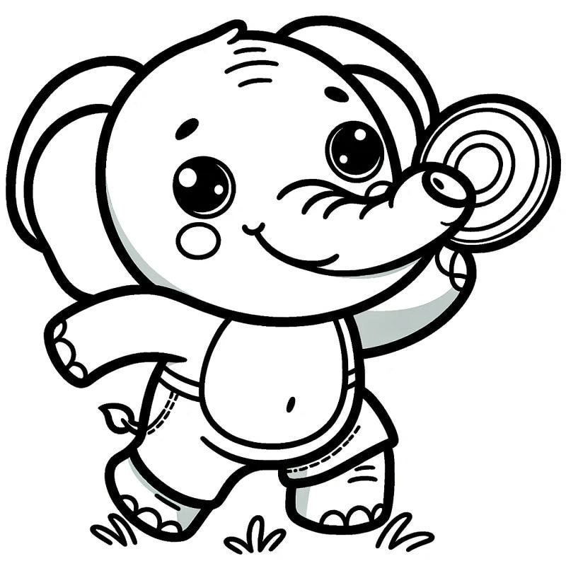 Bố mẹ nên tham khảo cách tô màu con voi để bé sáng tạo cùng tranh tô màu con voi