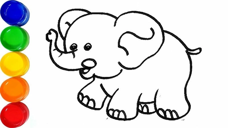 Bên cạnh tranh tô màu con voi, đừng bỏ lỡ bộ tranh đẹp để tô màu cá voi