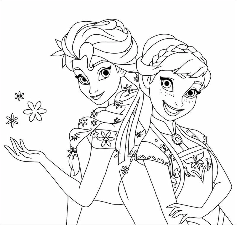 Bé học tô màu cùng tranh tô màu elsa và bộ tô màu elsa anna đặc sắc