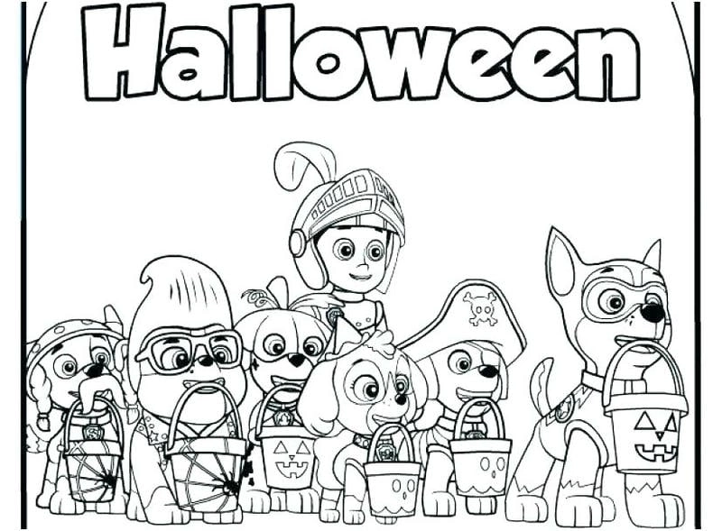 Dễ dàng in hình tô màu halloween cho trẻ vui chơi