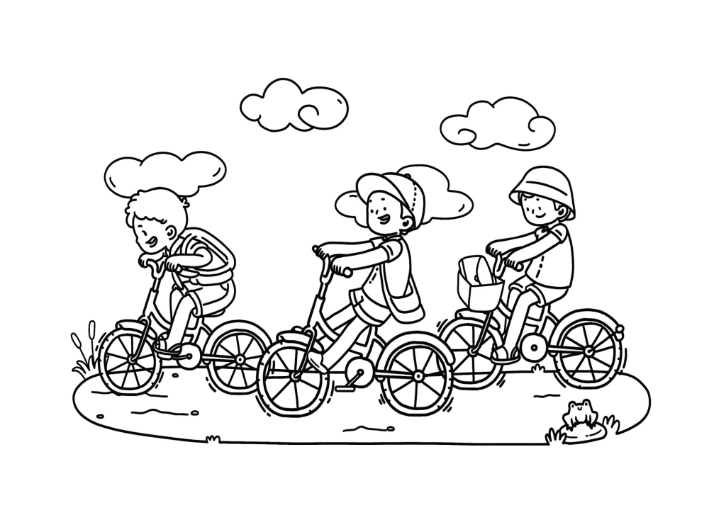 Bé phát triển tư duy cùng hoạt động tô màu tranh mùa hè