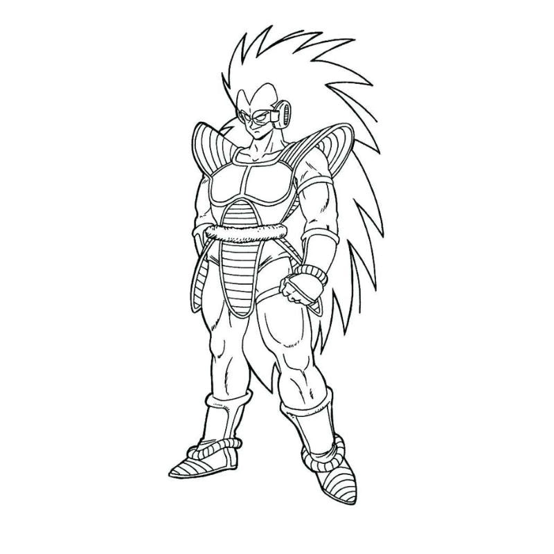 Dễ dàng tải và in hình tô màu songoku miễn phí tại đây