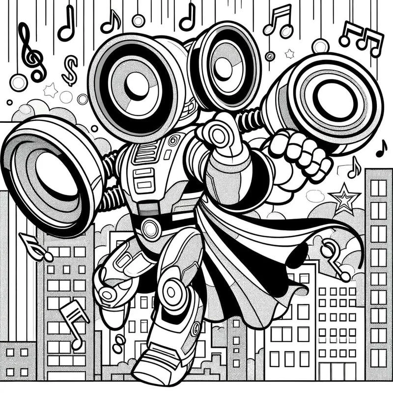 Phát triển tư duy logic cùng bộ tranh tô màu speakerman cấp 3 ấn tượng