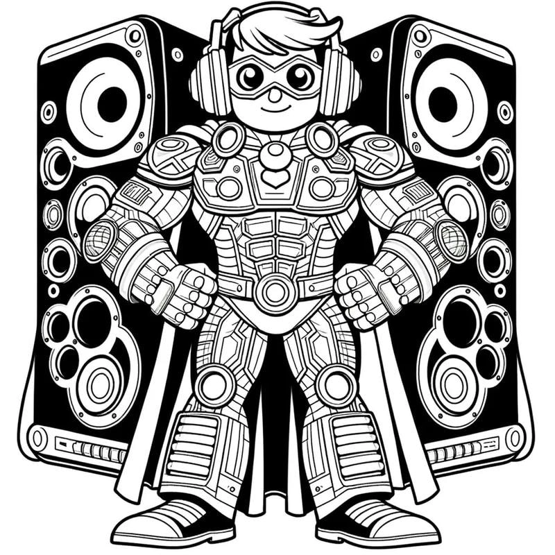 Thử sức tô màu chi tiết với tranh tô màu titan speakerman cấp 2 đặc biệt