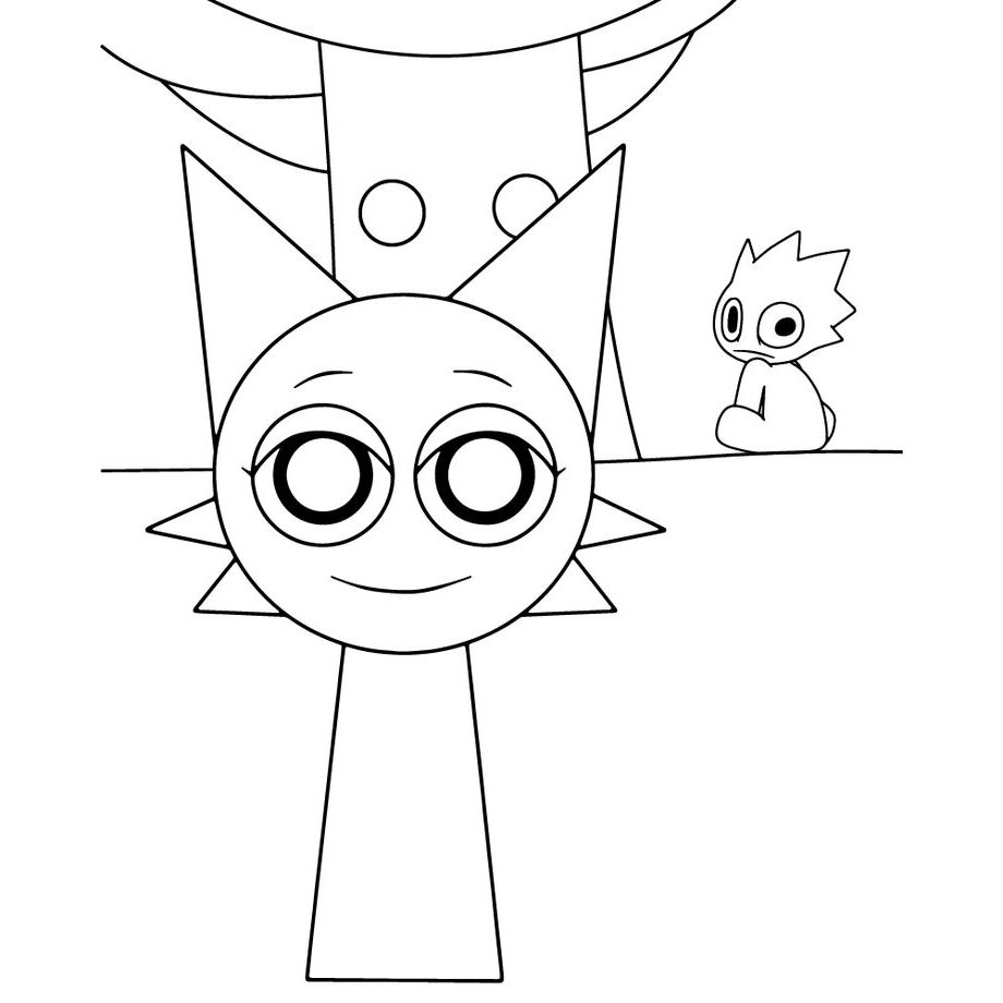 In tô màu sprunki thuận tiện cho bé tô màu mọi lúc mọi nơi