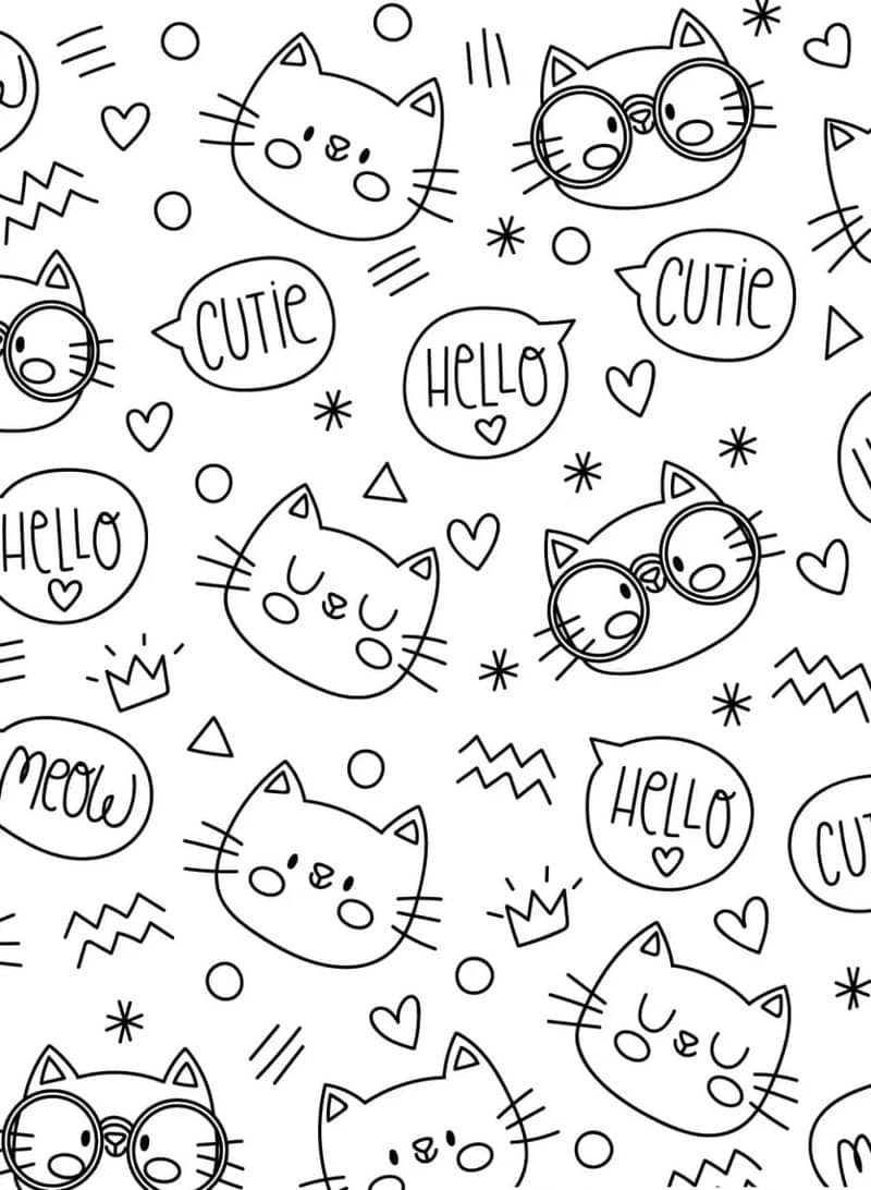 Tự do sáng tạo cùng vẽ tranh tô sticker cute không màu