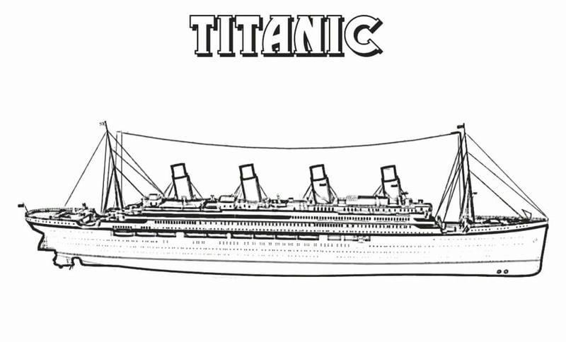 Cho bé khám phá đại dương qua tranh tô màu tàu titanic