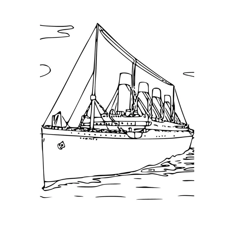 Khơi nguồn cảm hứng từ tô màu tàu titanic nổi tiếng