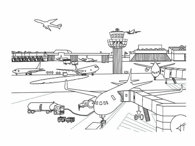 Bé mê mẩn ngay với tranh tô màu tàu sân bay siêu chất