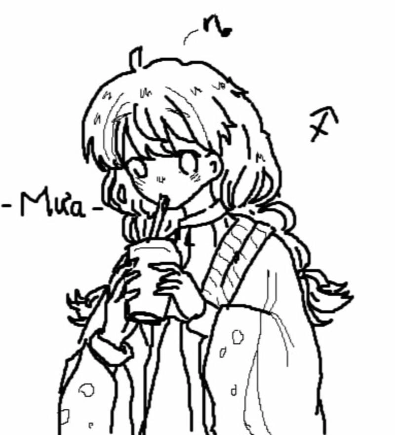 Hình vẽ milk tea tranh tô màu trà sữa cute tạo nét ngộ nghĩnh cho tranh tô màu trà sữa