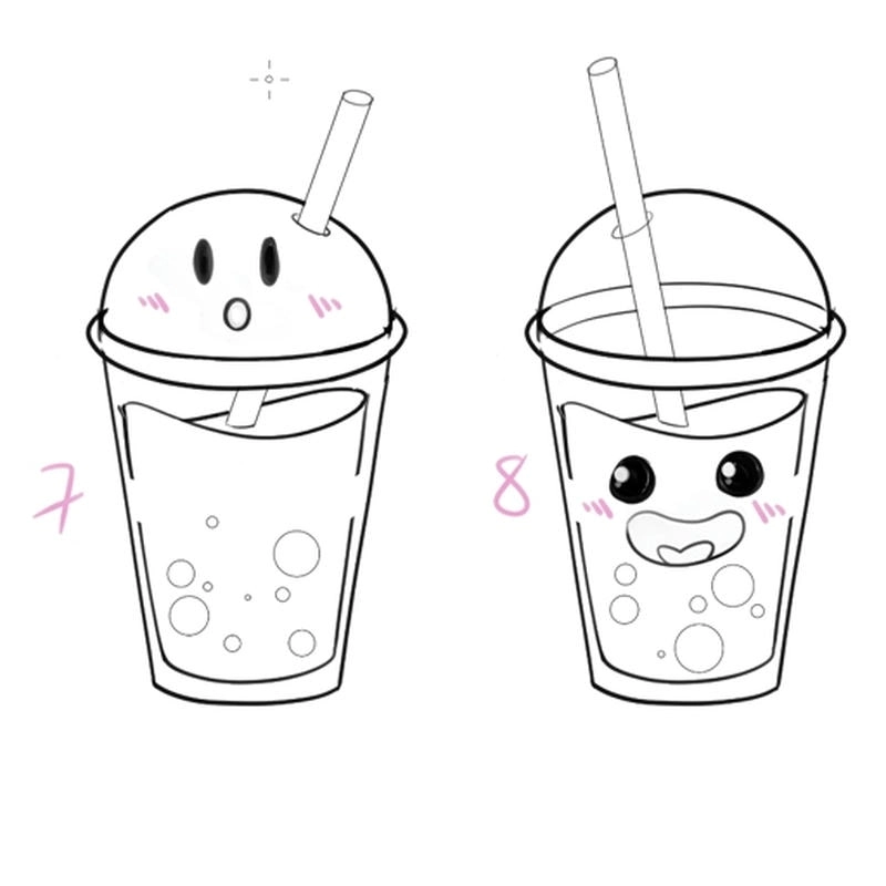 Tranh tô màu trà sữa cute là như thế nào?