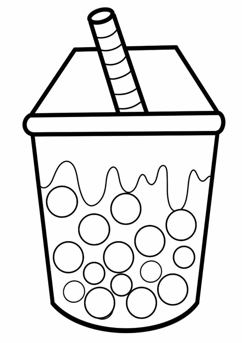 Tận hưởng niềm vui tô màu với trà sữa trà sữa tranh tô màu cute đa dạng mẫu mã