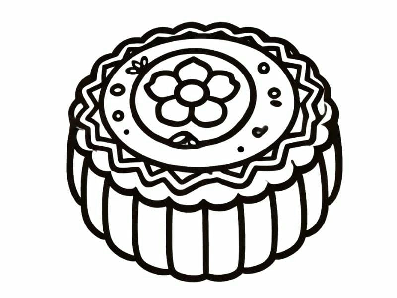 Khám phá tô màu vẽ bánh trung thu đẹp mắt cùng bé