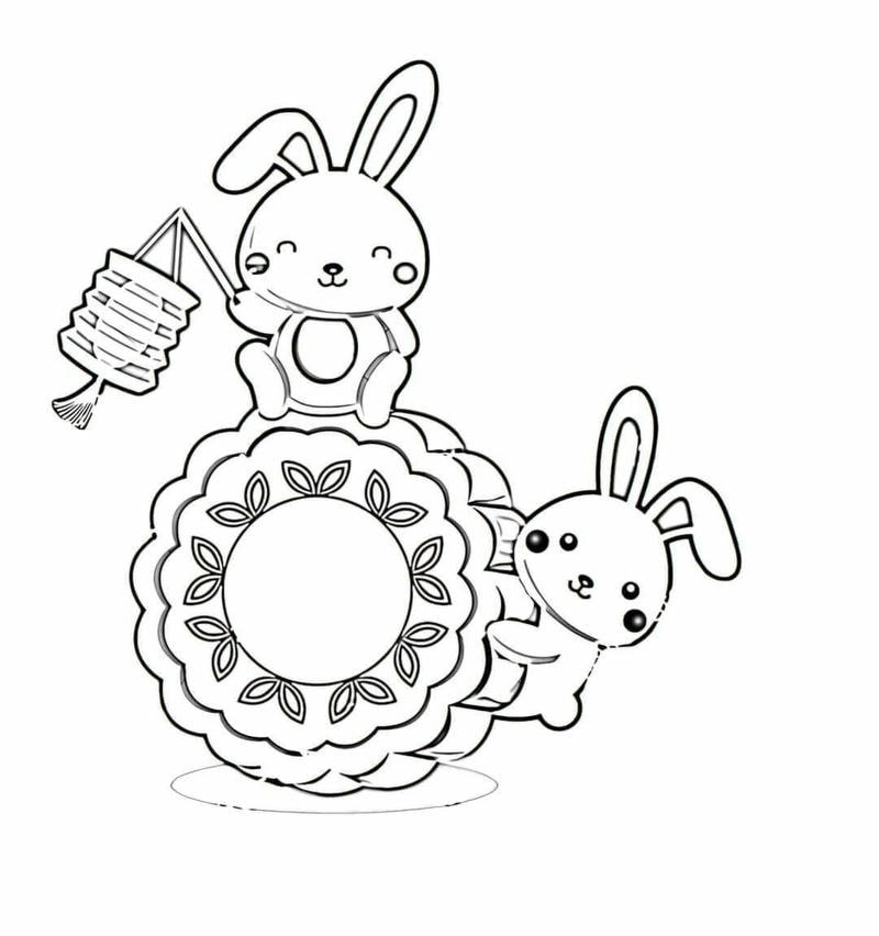 Thử ngay tô màu thỏ ngọc trung thu đáng yêu cho bé