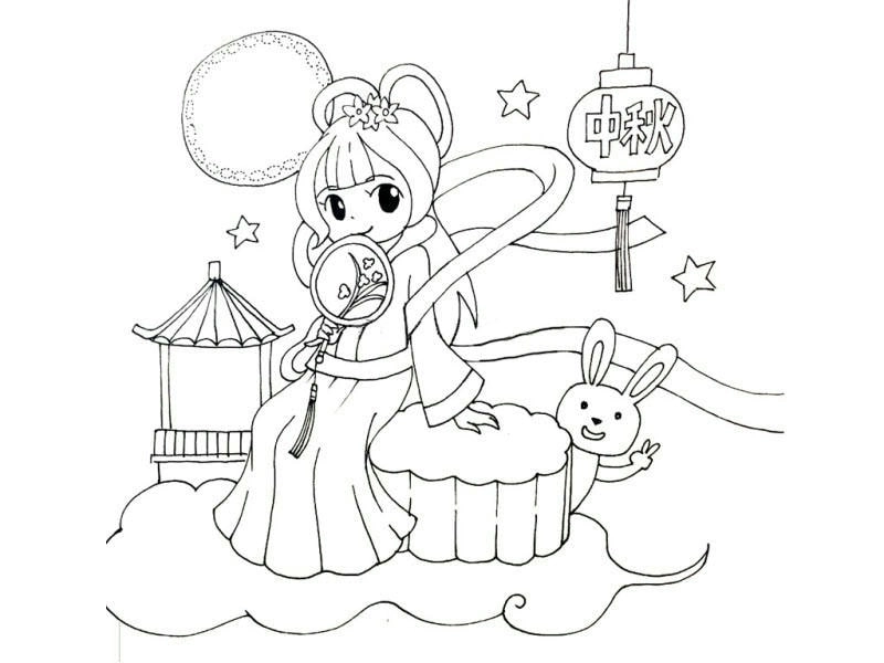 Bé tập tô tô màu tranh trung thu sáng tạo không giới hạn
