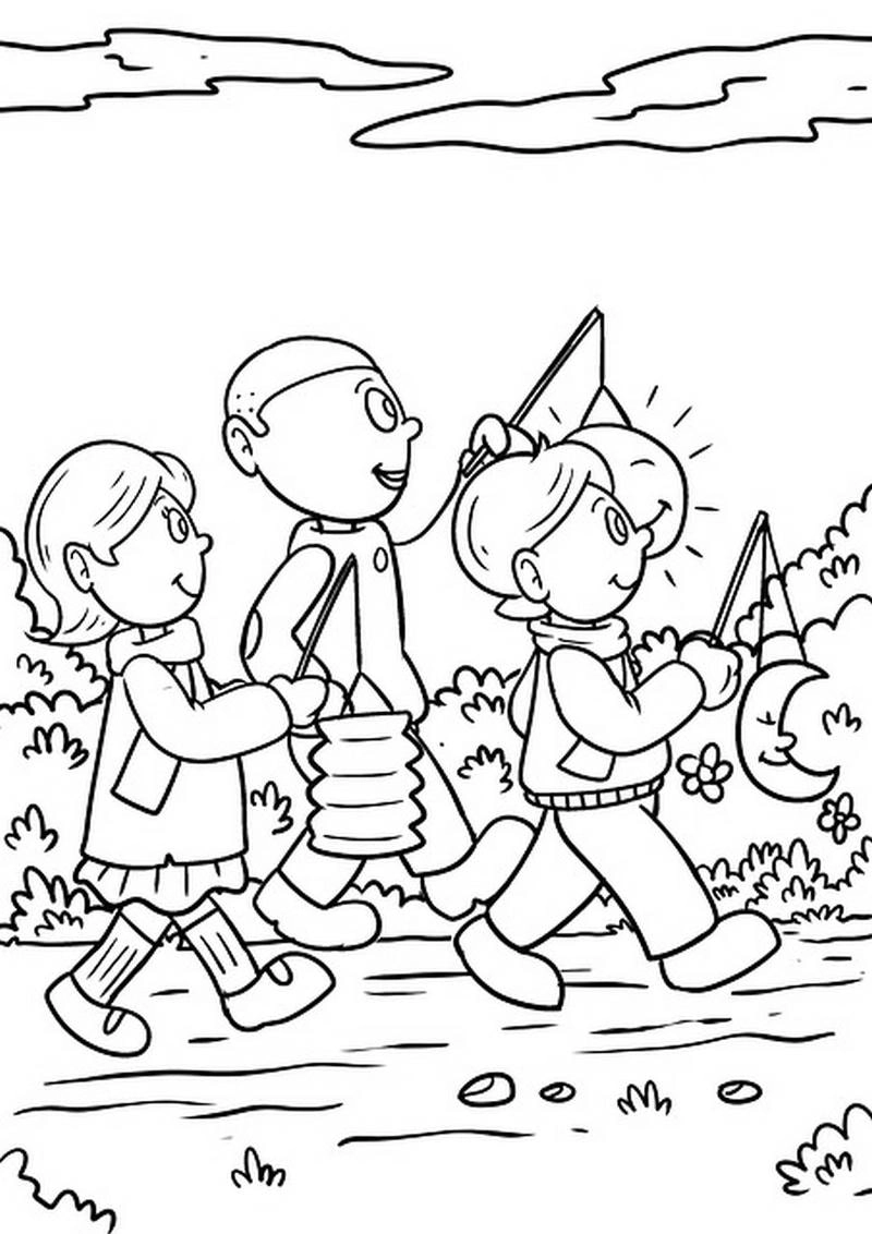 Cùng bé tô tranh tô màu đèn ông sao trung thu vui nhộn