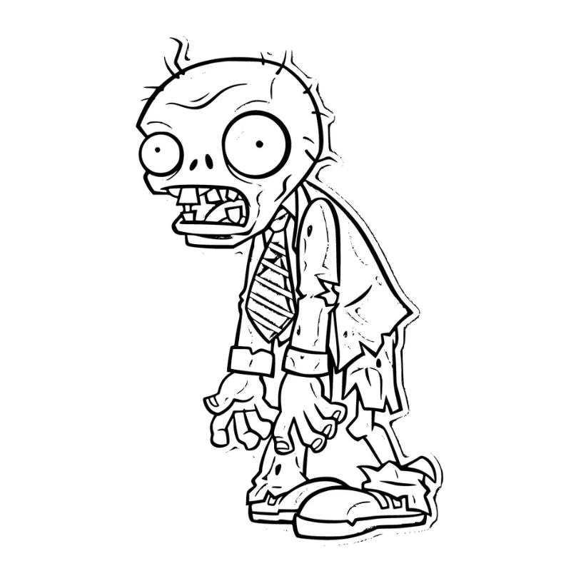 Khám phá bộ sưu tập tô màu zombie đa dạng hấp dẫn cho bé