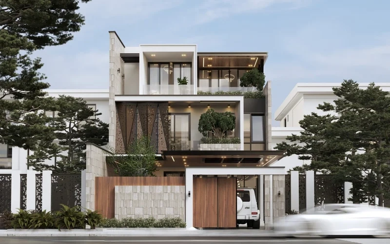 Xu hướng mẫu biệt thự đẹp mang phong cách sang trọng