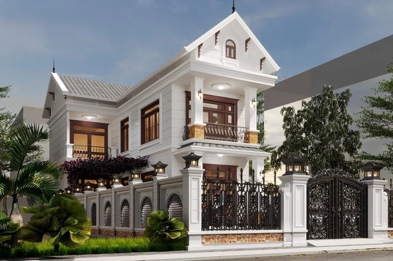 Những mẫu nhà chữ L 2 tầng đẹp hiện đại cho gia đình Việt