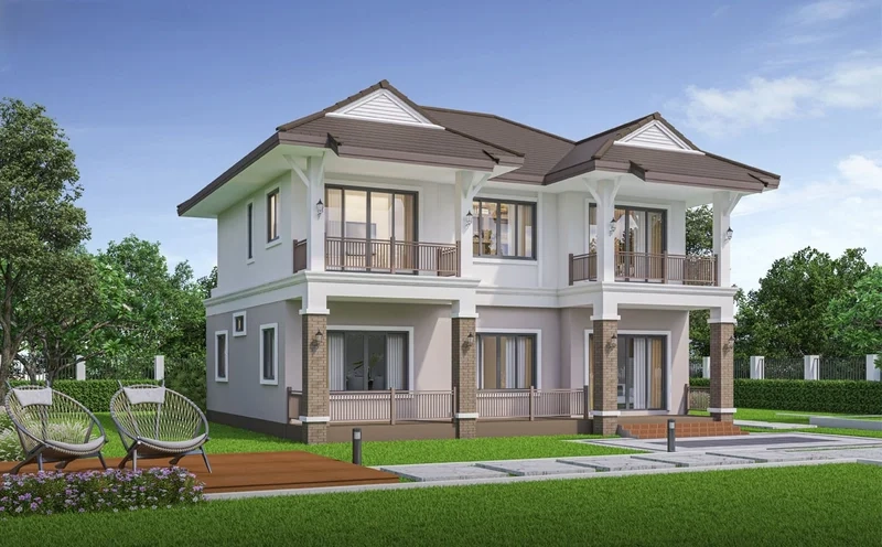 Thiết kế mẫu nhà chữ u hiện đại mang phong cách tối giản