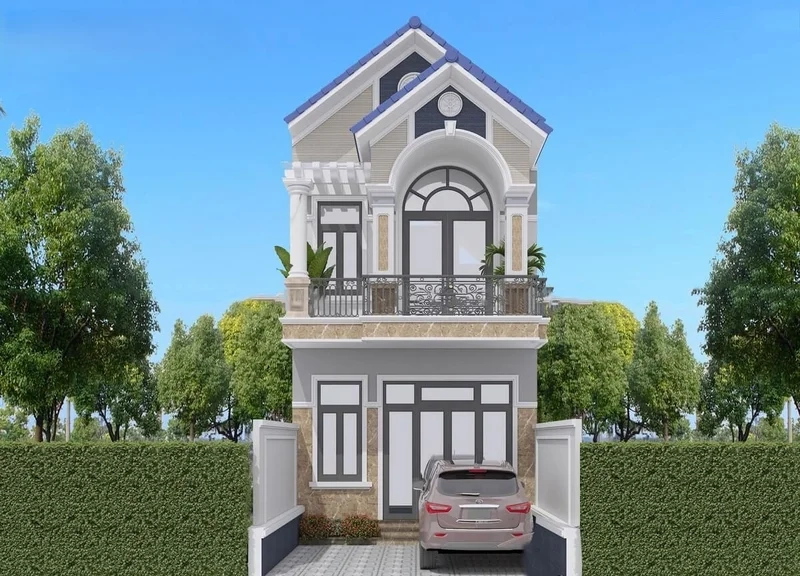 Phong cách hiện đại trong các mẫu nhà ống 2 tầng hiện đại đầy sáng tạo