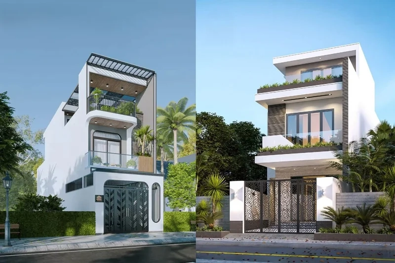 Mẫu nhà ống 2 tầng đẹp hiện đại, tối ưu không gian sống