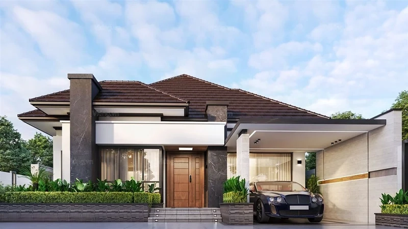 Gợi ý mẫu nhà vườn tân cổ điển sang trọng tinh tế cho gia đình bạn