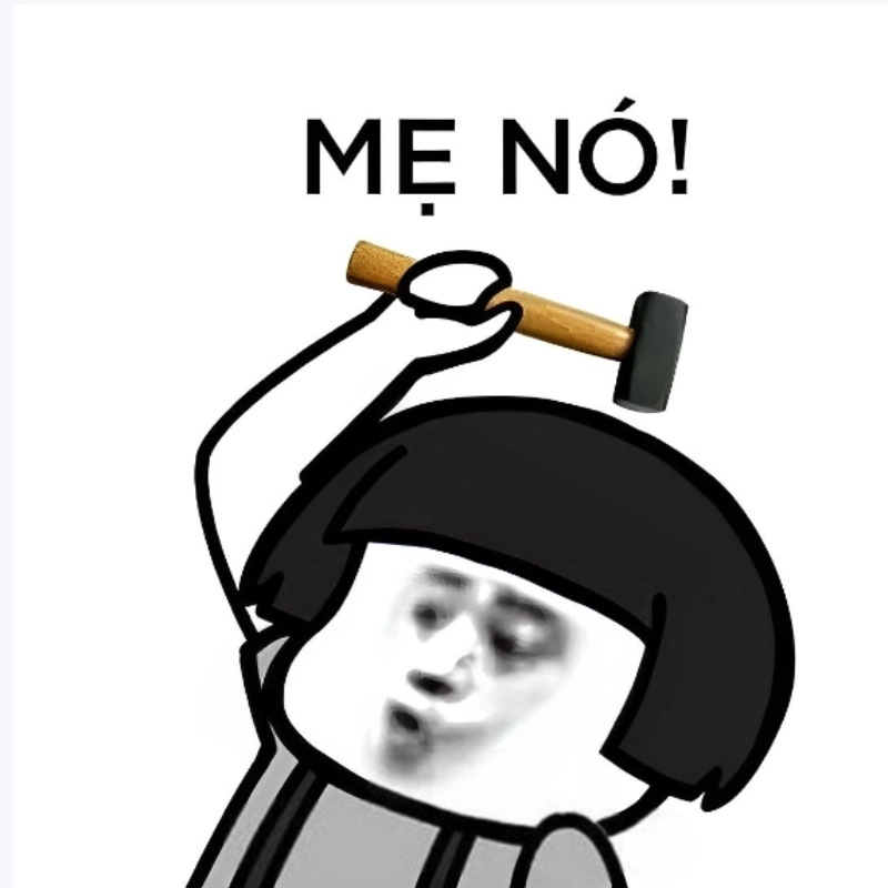 Thể hiện cảm xúc cực mạnh với meme chửi tục