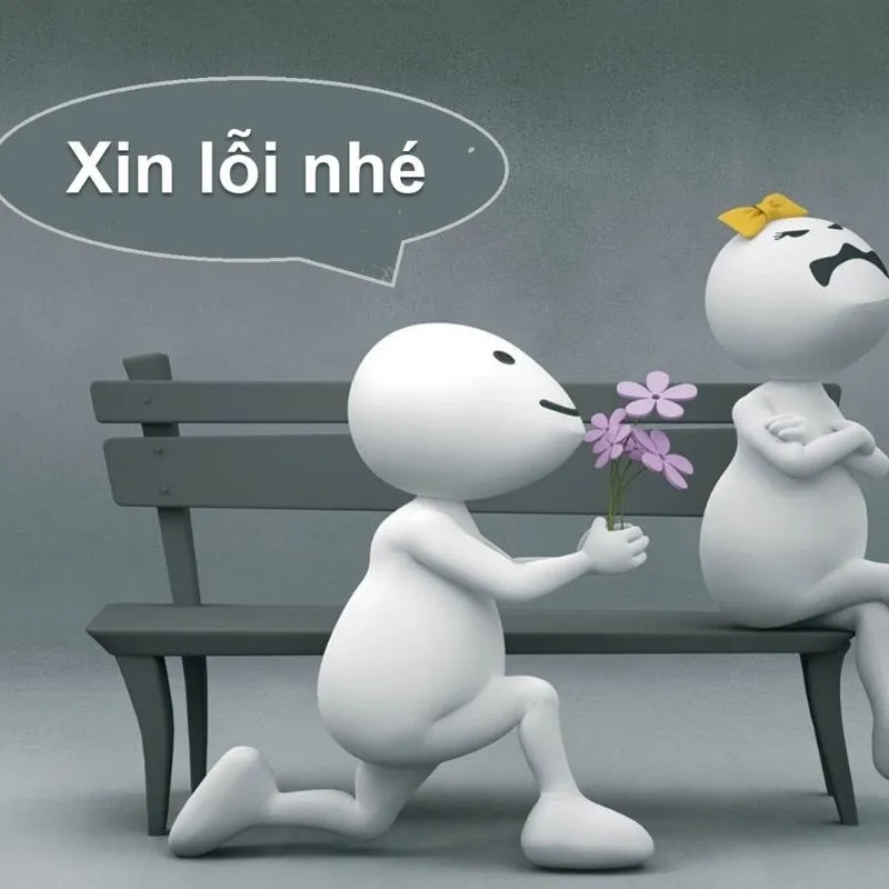 Ảnh meme xin lỗi cực dễ thương khiến ai cũng phải cười